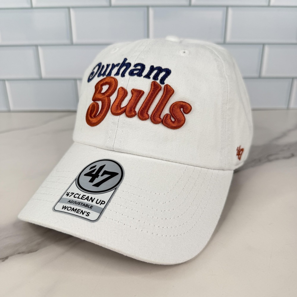 Durham Bulls Hat Cap Strap Back Womens White MILB Baseball Adjustable Dad